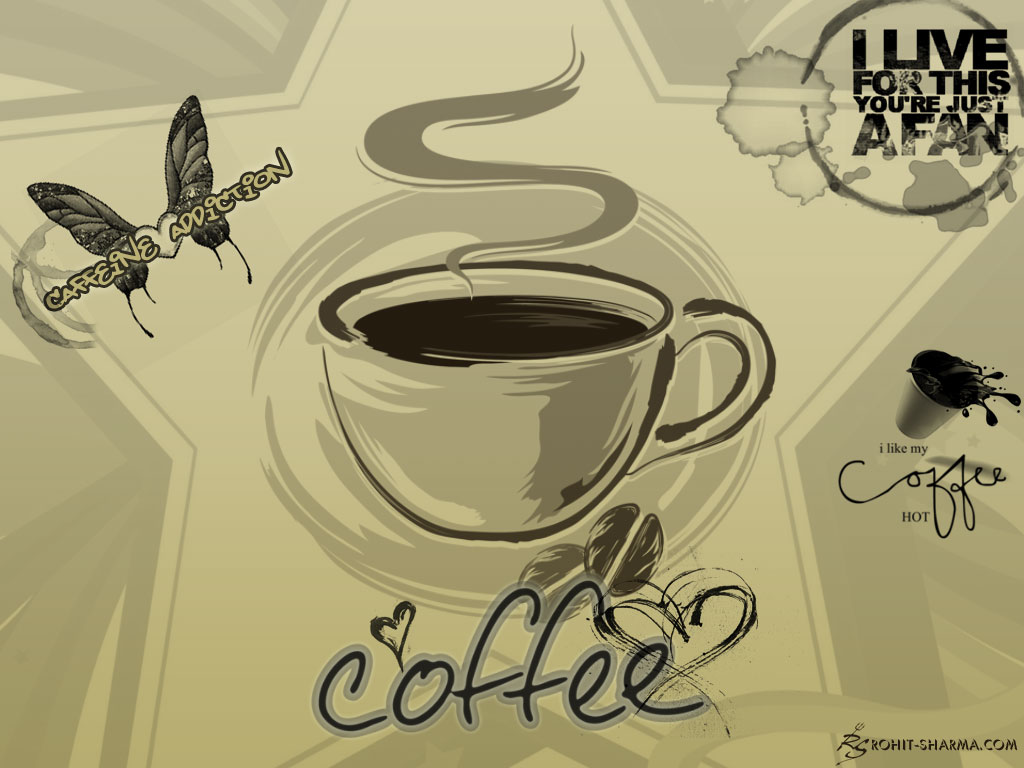 I'm a coffee addict. Was getting bored and thought of making a wallpaper 